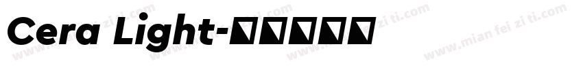 Cera Light字体转换